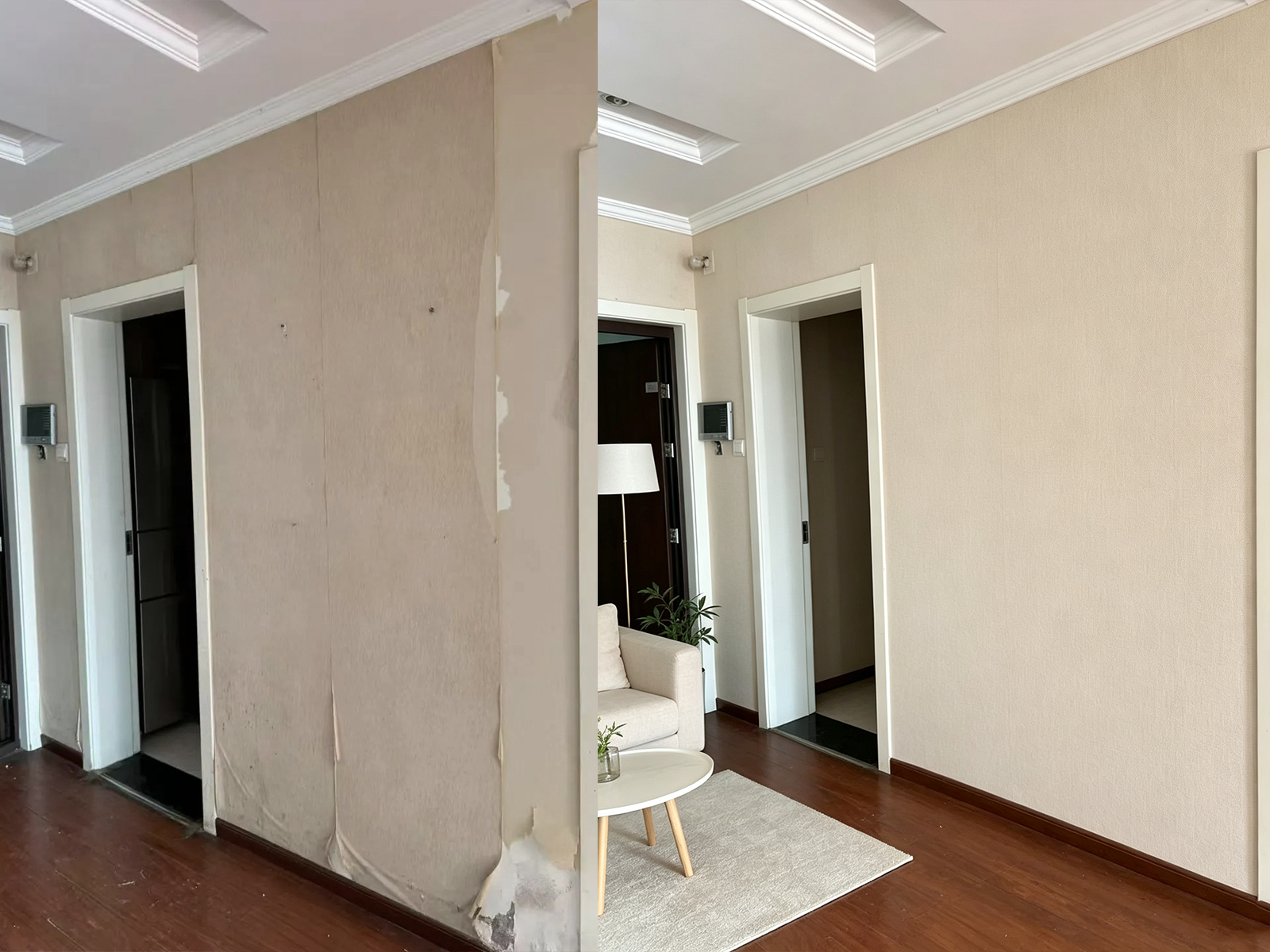 香港元朗YOHO全屋牆布 輕奢法式 奧壁森 AOBISEN Yuen Long YOHO Hong Kong Whole House Wallcovering French Luxury