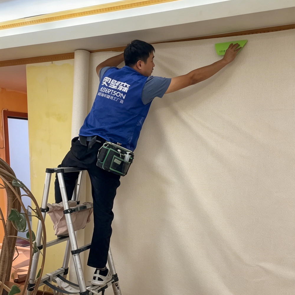 香港屯門客戶評價實拍 奧壁森 AOBISEN 牆布施工效果 陳先生 Mr Chan Tuen Mun Wallcovering Review